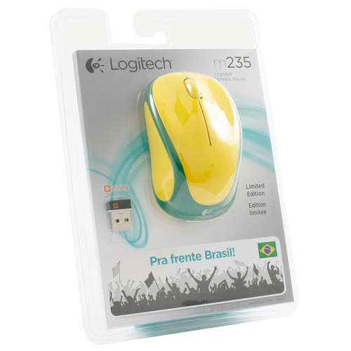 Мышь Logitech M235 Wireless Mouse Flag Brazil USB 910-004026