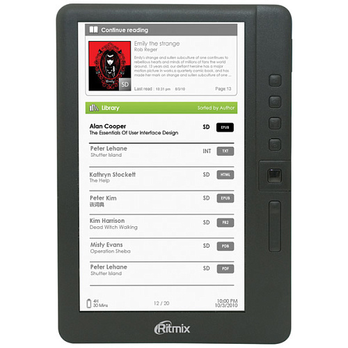 Электронная книга Ritmix RBK-460 черный