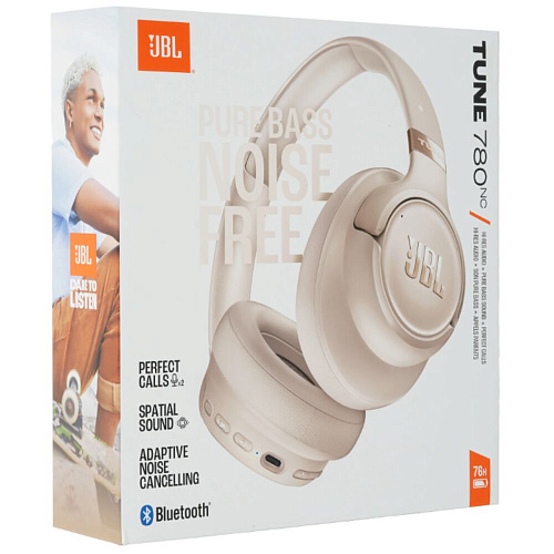 Bluetooth гарнитура JBL Tune 780NC Beige