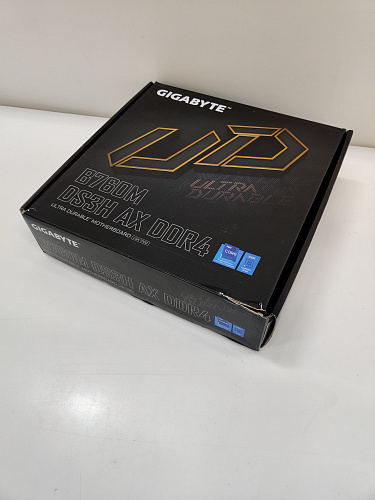 Материнская плата Gigabyte B760M DS3H AX DDR4 B760 Socket-1700 4xDDR4, 4xSATA3, RAID, 2xM.2, 1xPCI-E16x, 3xUSB3.2, 1xUSB3.2 Type C,  2xDP, HDMI, WiFi, 2.5Glan, … УЦЕНКА