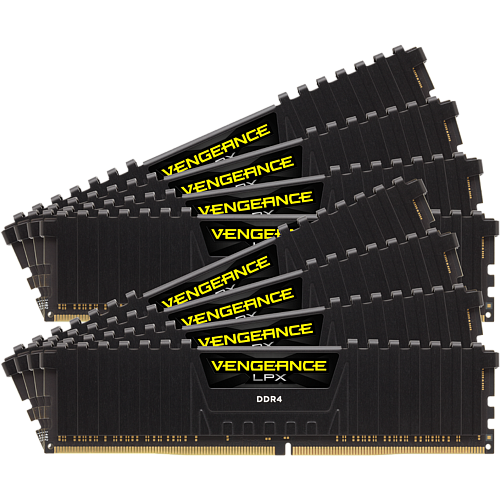 Модуль памяти DIMM 128Gb 8x16Gb DDR4 PC21300 2666MHz Corsair Vengeance LPX Black Heat spreader, XMP 2.0 (CMK128GX4M8A2666C16)