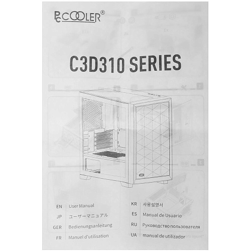 Корпус MicroATX Minitower PcCooler C3D310 BK черный