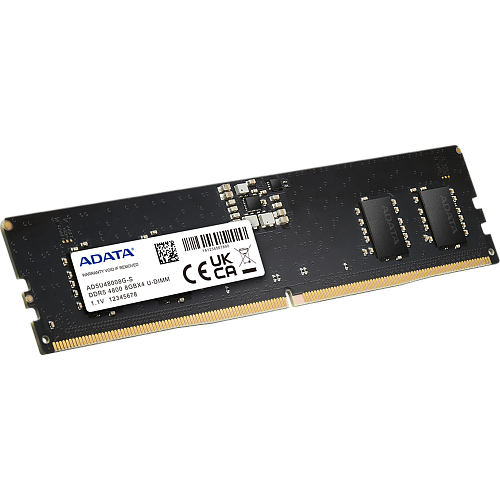 Модуль памяти DIMM 8Gb DDR5 PC38400 4800MHz ADATA (AD5U48008G-S)