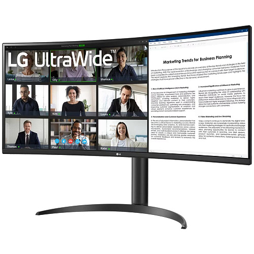 Монитор 34" LG UltraWide 34WR55QK-B VA 3440x1440 5 ms HDMI, DisplayPort