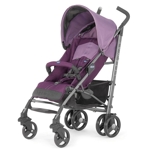 Коляска-трость Chicco Lite Way Top 2 stroller цвет Purple (с бампером) 