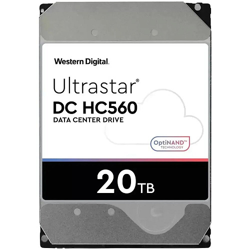 Внутренний жесткий диск 3,5" 20Tb WD (WUH722020BLE6L4 0F38785) 512Mb 7200rpm SATA3 Ultrastar DC HC560