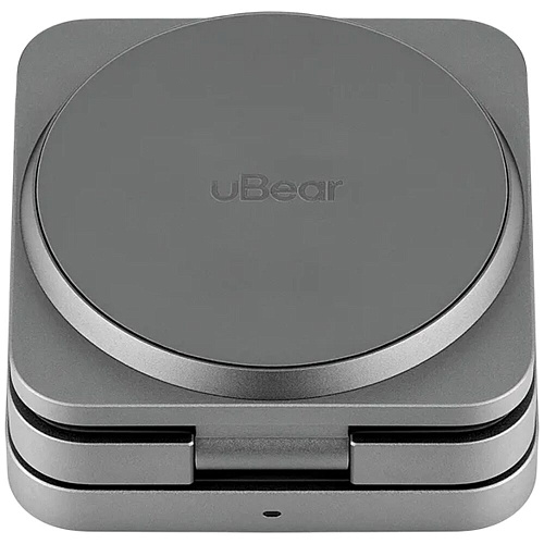 Беспроводная зарядная панель 3 в 1 Для IPhone, Apple Watch, Airpods uBear Balance Ultra Qi2.2 35W Grey