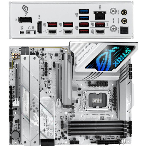 Материнская плата ASUS ROG Strix Z890-A Gaming WiFi Z890 Soc-1851 4xDDR5, 4xSATA3, RAID, 5xM.2, 2xPCI-E16x, 8xUSB3.2, 2xUSB3.2 Type C, DP, HDMI, WiFi, 2.5Glan, ATX