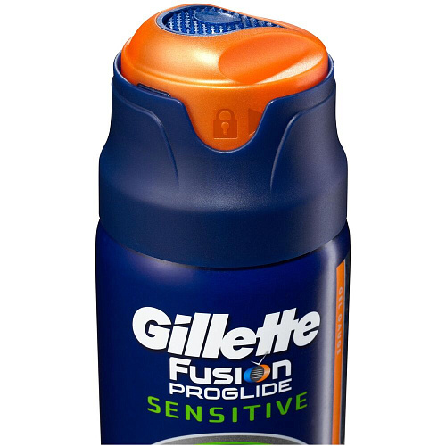 Gillette Гель для бритья Fusion Proglide Sensitive Active Sport, 170 мл.