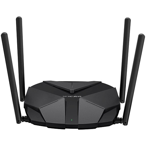 Беспроводной маршрутизатор Mercusys MR85X, Wi-Fi 6 802.11ax 2976Мбит/с, 2.4+5ГГц, 3xGLAN, 1xGWAN чёрный