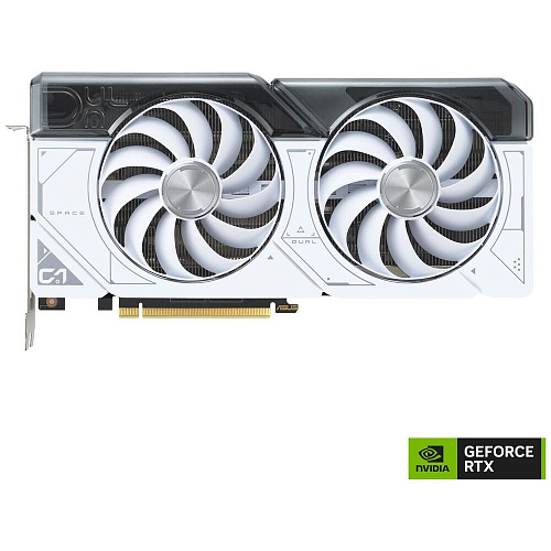Видеокарта ASUS GeForce RTX 4070 12288Mb, Dual OC 12G White (Dual-RTX4070-O12G-White) 1xHDMI, 3xDP, Ret