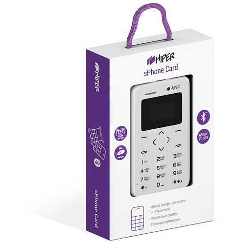 Мобильный телефон Hiper sPhone Card White