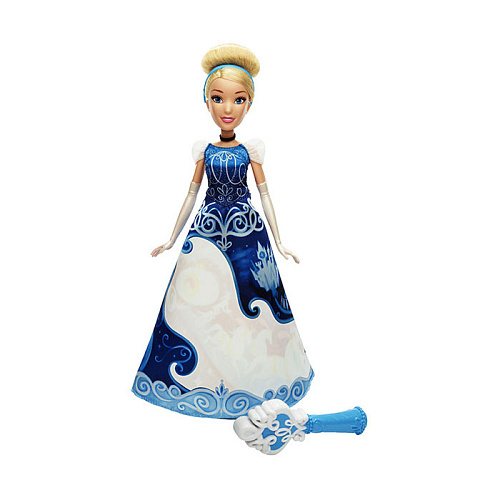 Кукла Hasbro Disney Princess B5295/B5299 Золушка в юбке с проявляющимся принтом