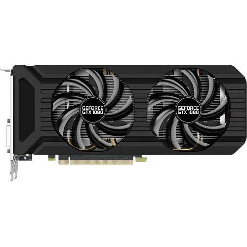 Видеокарта Palit GeForce GTX 1080 8192Mb (PA-GTX1080 Dual OC 8G) DVI-D, HDMI, 3xDP Ret