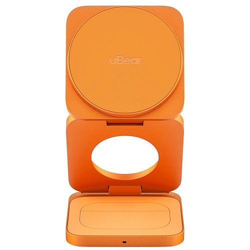 Беспроводная зарядная панель 3 в 1 Для IPhone, Apple Watch, Airpods uBear Balance Slim Qi2.2 35W Orange