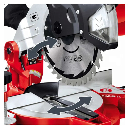 Торцовочная пила Einhell TC-MS 2513 L, 1600Вт, 250х30мм	4300850