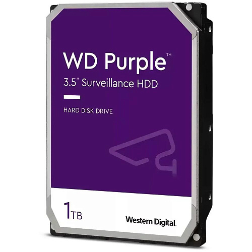 Внутренний жесткий диск 3,5" 1Tb Western Digital (WD11PURZ) 64Mb 5400rpm Purple