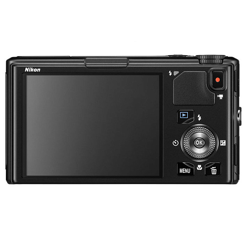 Компактная фотокамера Nikon Coolpix S9500 black (18.1 Mpix, 3"LCD, 22x zoom, 1920x1080p)