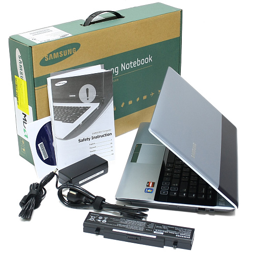 Ноутбук Samsung RV415/S01 E350/2G/320G/DVD/6470 512Mb/14.0/WiFi/BT/Cam/Win7 HB64 silver/Black