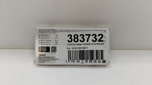 Внутренний SSD-накопитель 1024Gb Netac N535N NT01N535N-001T-N8X M.2 2280 SATA3 УЦЕНКА