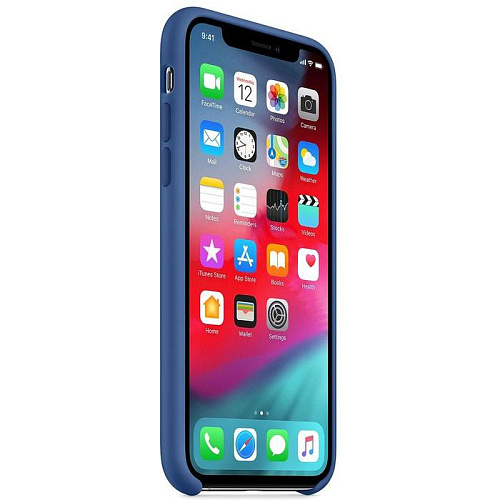 Чехол для Apple iPhone Xs Silicone Case Delft Blue