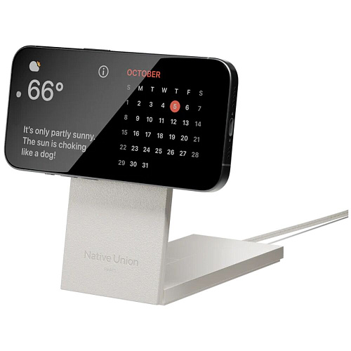 Беспроводная зарядная панель 2 в 1 Для IPhone, Airpods Native Union Rise 2-in-1 20W Sandstone