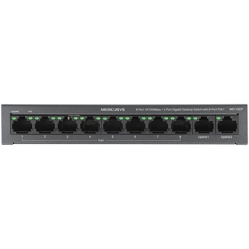 Коммутатор Mercusys MS110CP 8 ports 8 ports PoE+ 10/100Mbps неуправляемый