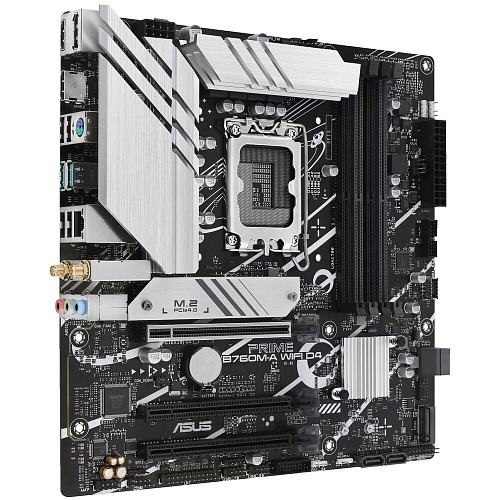 Материнская плата ASUS Prime B760M-A WiFi D4 B760 Socket-1700 4xDDR4, 4xSATA3, RAID, 2xM.2, 3xPCI-E16x, 2xUSB3.2, DP, 2xHDMI, WiFi, 2.5Glan, mATX