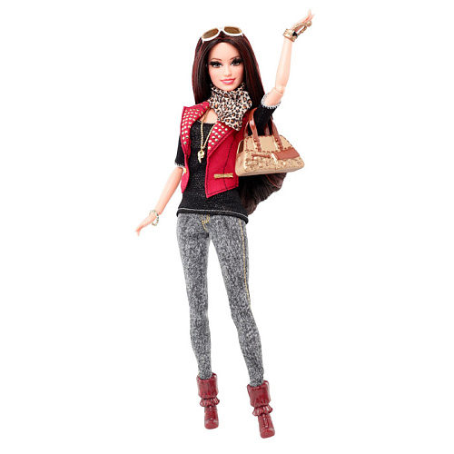 Кукла Barbie Fashionistas Делюкс (Барби в джинсах и красной жилетке) BLR55