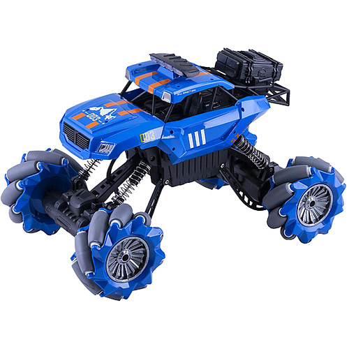 Радиоуправляемая машинка Wincars Внедорожник на катках 4х4, ездит боком, звук, свет, р/у YK-2032 синяя