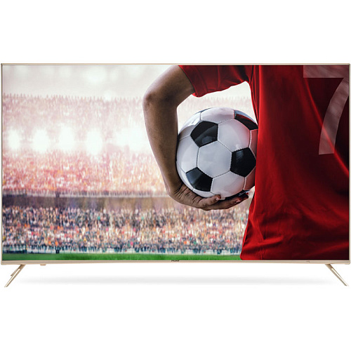 Телевизор 55" Haier LE55Q6500U (4K UHD 3840x2160, Smart TV, изогнутый экран) бежевый