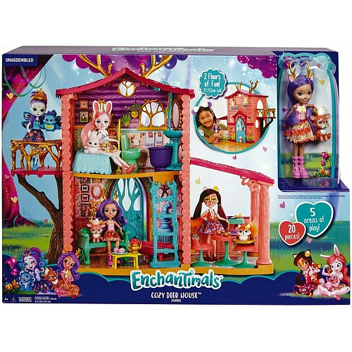 Enchantimals Mattel Домик Данессы Оленни FRH50