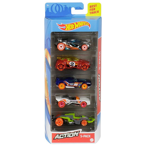 Mattel Hot Wheels 1806/GHP64 Подарочный набор из 5 машинок (Action)
