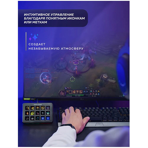 Панель для стриминга Fifine Visualization Keyboard D6