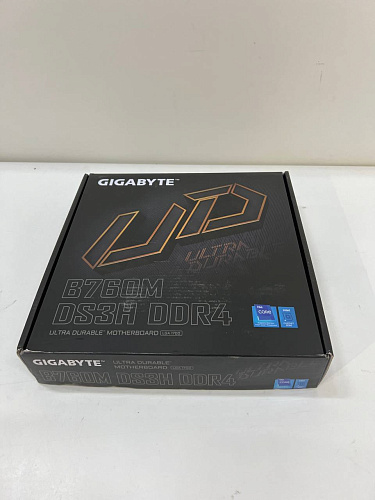 Материнская плата Gigabyte B760M DS3H DDR4 B760 Socket-1700 4xDDR4, 4xSATA3, RAID, 2xM.2, 1xPCI-E16x, 3xUSB3.2, 1xUSB3.2 Type C, D-Sub, 2xDP, HDMI, 2.5Glan, mATX УЦЕНКА