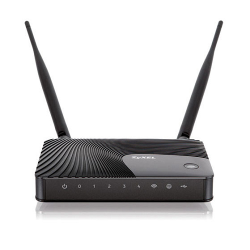 Беспроводной маршрутизатор Zyxel Keenetic II, 802.11n, 300Мбит/с, 2.4ГГц, 4xLAN, 1xWAN, 2xUSB2.0, поддержка 3G/4G модема УЦЕНКА