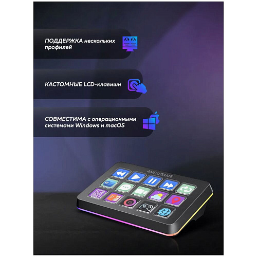 Панель для стриминга Fifine Visualization Keyboard D6