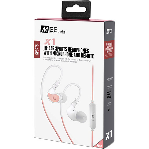 Гарнитура MEE audio X1 Coral/White