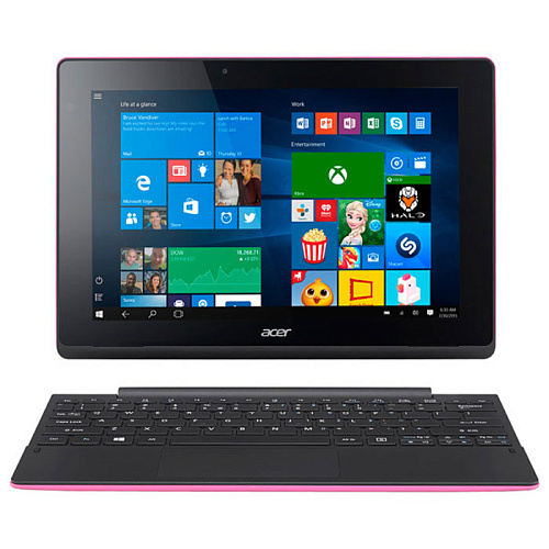 Планшет Acer Aspire Switch One 10E SW3-016-140S Intel Z8300/2Gb/500G+32Gb/10.1" 1280x800/Win10 Pink