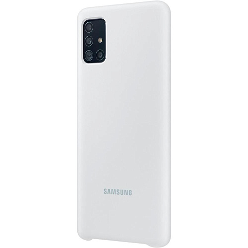 Чехол для Samsung Galaxy A51 SM-A515 Silicone Cover белый