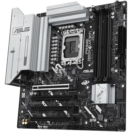 Материнская плата ASUS Prime Z890M-Plus WiFi Z890 Soc-1851 4xDDR5, 6xSATA3, RAID, 3хM.2, 4xPCI-E16x, 5xUSB3.2, 1xUSB3.2 Type C, DP, HDMI, WiFi, 2.5Glan, mATX