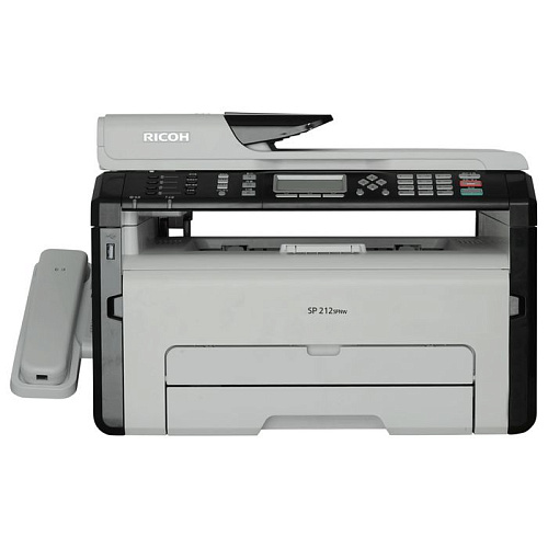 МФУ Ricoh SP 212SFNw ч/б А4 22ppm с автоподатчиком с LAN и Wi-Fi