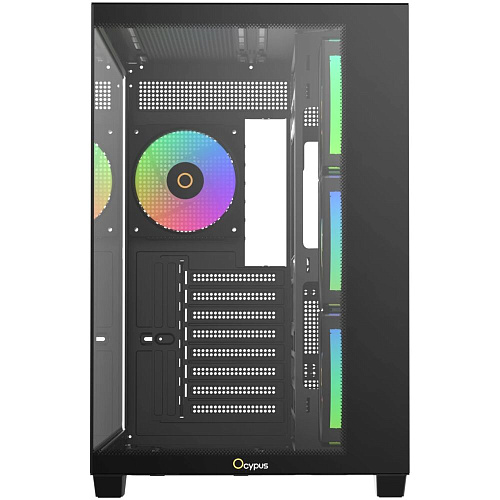 Корпус ATX Miditower Ocypus Gamma C74 BK ARGB Black