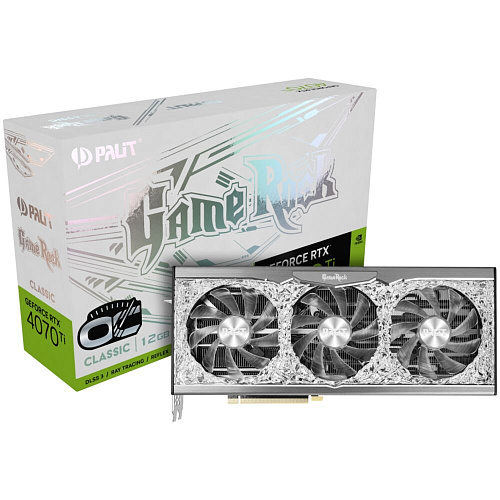 Видеокарта Palit GeForce RTX 4070 Ti 12288Mb, GameRock Classic OC 12G (NED407TH19K9-1046G) 1xHDMI, 3xDP, Ret