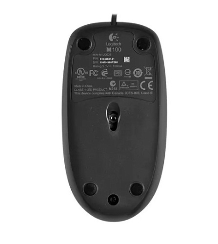 Мышь Logitech M100 Mouse Black проводная