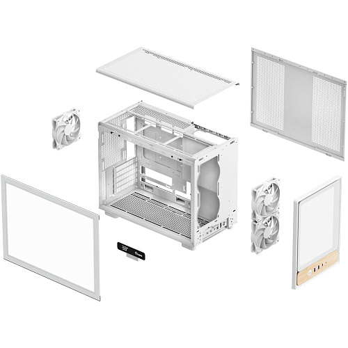 Корпус MicroATX Miditower Ocypus Delta C40 WH Digital White
