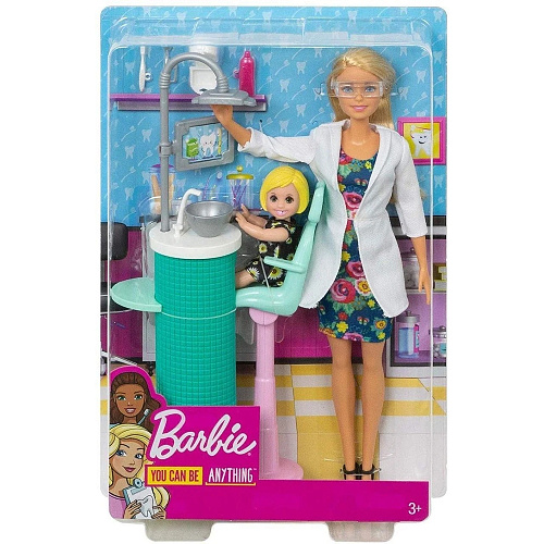 Кукла Mattel Barbie из серии "Кем быть?" DHB63/FXP16 Врач стоматолог