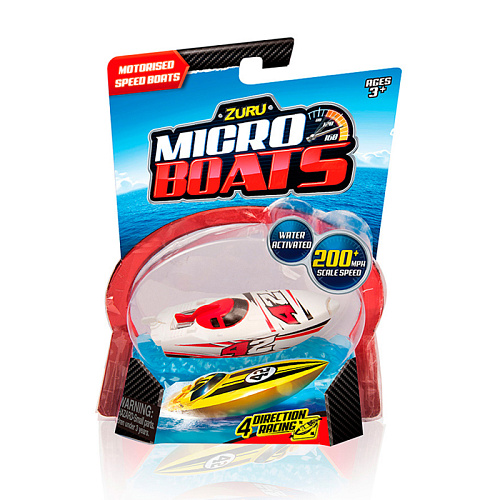Роболодка Zuru Micro Boats бело-красная 25176-2