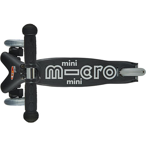 Самокат Mini Micro Deluxe Черно-серый