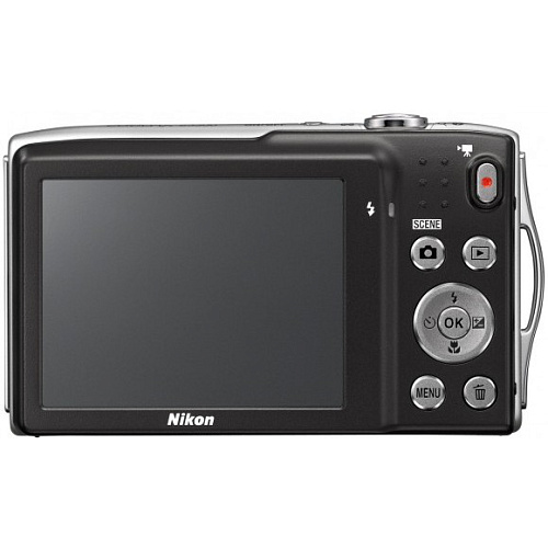 Компактная фотокамера Nikon Coolpix S3300 Silver (16Mpx, 6x zoom, 2.7"LCD)